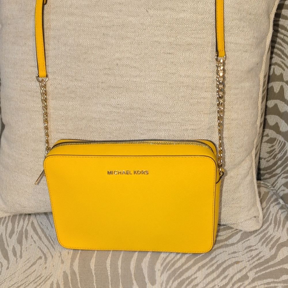 Michael Kors Vibrant Yellow Crossbody Bag